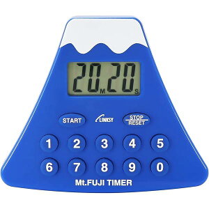 LINKSY 簡単操作の10KEY 富士山タイマー(Mt.FUJI TIMER) お土産に LT223MA 7×8.2×1.2cm ブルー