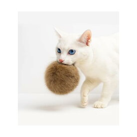 猫 おもちゃ ボール 猫のおもちゃ コロコロ 天然 無着色 天然ラビットファー毛玉 滅菌済み