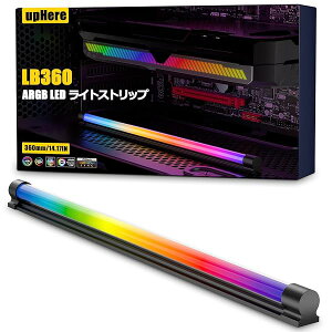 upHere �A�h���X�w��\��LED�X�g���b�v PC�P�[�X�pARGB���͋C���C�g �Ɩ����C�g�o�[AURA Sync��