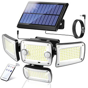�Z���T�[���C�g ���O �\�[���[���C�g �����^ �y3000mAh�̑�e�ʐi���E342�ɍ��P�xLED�E4�ʔ���