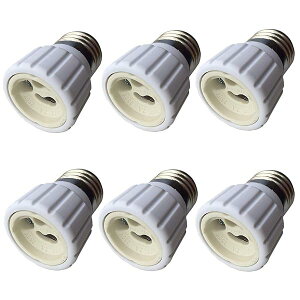 6�� LED �d���\�P�b�g�x�[�XE26��GU10 �����v�z���_�[�ϊ��A�_�v�^ ��R���ޗ�