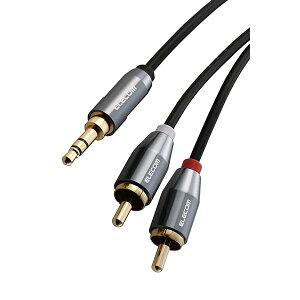 �I�[�f�B�I�P�[�u�� RCA - 3.5mm �X�e���I�~�j�v���O �ϊ� 3�� �Ԕ� 2m AUX L/R���ꂼ��̃T�E���h