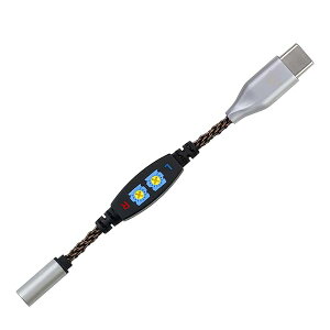 ADC8 �ϊ��P�[�u�� �C���s�[�_���X�A�_�v�^ Type-C�i�I�X�j- 3.5mm�i���X�j 8�c ��撲���@�\����