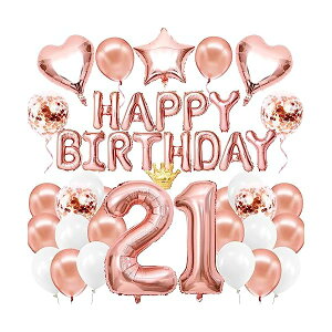 �a���� �o���[�� 21�� �o�[�X�f�[ ����t�� ���D �Z�b�g �傫�� 21 �����o���[�� happy birthday �K