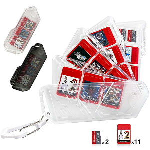 Switch 2 �Q�[���J�[�h�P�[�X Switch/OLED/Lite�Ή� 11�� �J�[�h��Micro SD 2�����[�\ �ȒP�J�� ���R