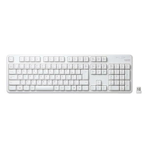 USB-A �L�[�{�[�h ���C�����X (���V�[�o�[�t��) �����u���� �t���L�[�{�[�h �z���C�g TK-FDM106TXW