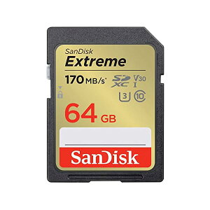 (�T���f�B�X�N) 64GB Extreme (�G�N�X�g���[��) SDXC UHS-I �������[�J�[�h - C10/U3/V30/4K/UHD SD�J�[�h -