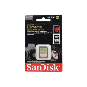 (�T���f�B�X�N) 128GB Extreme (�G�N�X�g���[��) SDXC UHS-I �������[�J�[�h - C10/U3/V30/4K/UHD�@SD�J�[�h