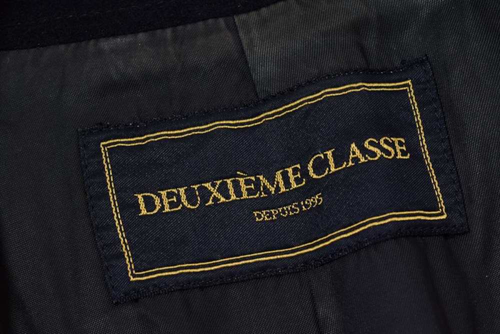 楽天市場】Deuxieme Classe ウール トレンチコート 36 ブラック 