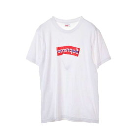 Supreme × COMME des GARCONS SHIRT ボックスロゴTシャツ M ホワイト シュプリーム 【中古】