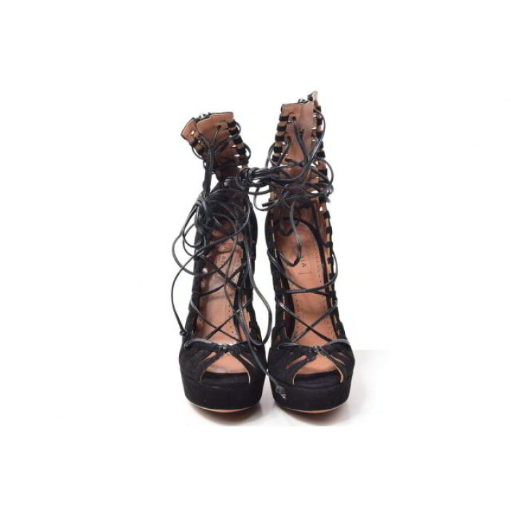 楽天市場】未使用 ALAIA CHAUSSEURES CHAMOIS ヌバック レースアップ  