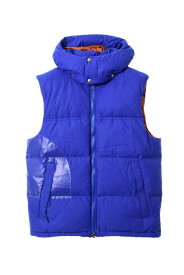 美品 THE NORTH FACE × JUNYA WATANABE グログラン ダウン ベスト M ブルー ザノースフェイス 【中古】