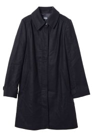 美品 A.P.C. ウール 比翼 ステンカラー コート S ブラック アーペーセー 【中古】