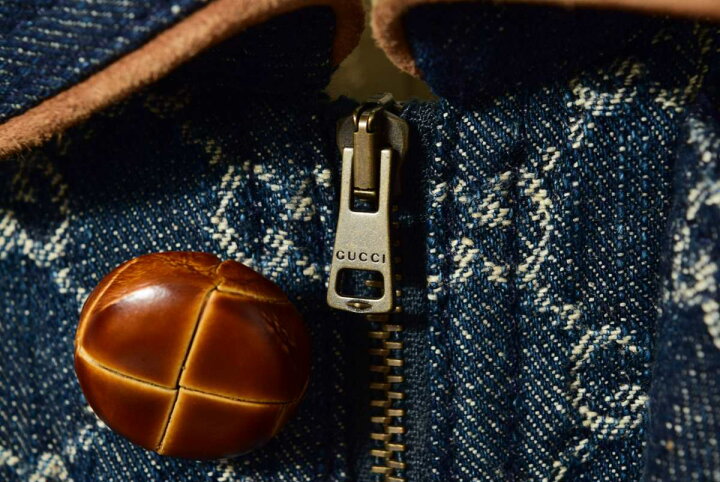 楽天市場】美品 GUCCI エコ ウォッシュド オーガニックデニム ボンバー 