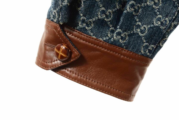 楽天市場】美品 GUCCI エコ ウォッシュド オーガニックデニム ボンバー 