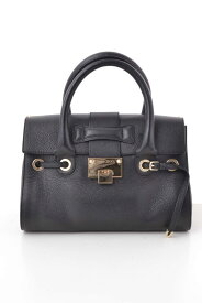 JIMMY CHOO ROSALIE 2way レザー バッグ ONE SIZE ブラック ジミーチュウ 【中古】