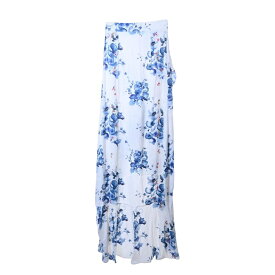 OFF-WHITE フローラル刺繍 ロング スカート 36 ホワイト オフホワイト 【中古】