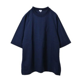 美品 Scye オーガニックコットン ラグラン Tシャツ 36 ネイビー サイ 【中古】