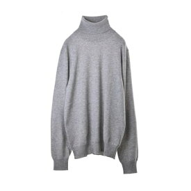 未使用 Maison Margiela エルボーパッチ ウール ハイネック ニット M グレー メゾン マルジェラ 【中古】