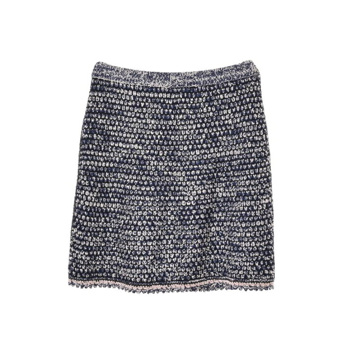 楽天市場】美品 CHANEL レーヨン ツイード スカート 36 グレー 