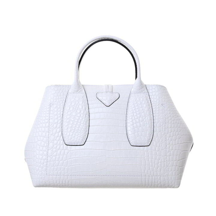 楽天市場】美品 LONGCHAMP ロゾ クロコ型押し 2WAY ハンド バッグ M