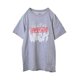 美品 TANGTANG THE BEATLES BOOTLES プリント Tシャツ M グレー タンタン 【中古】