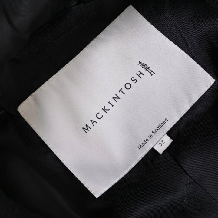 楽天市場】MACKINTOSH イタリア製 ウール 比翼 コート 32 ブラック  