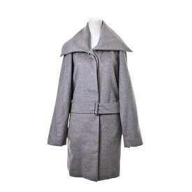 美品 Max Mara カシミヤ ベルト付き コート 40 グレー マックスマーラ 【中古】