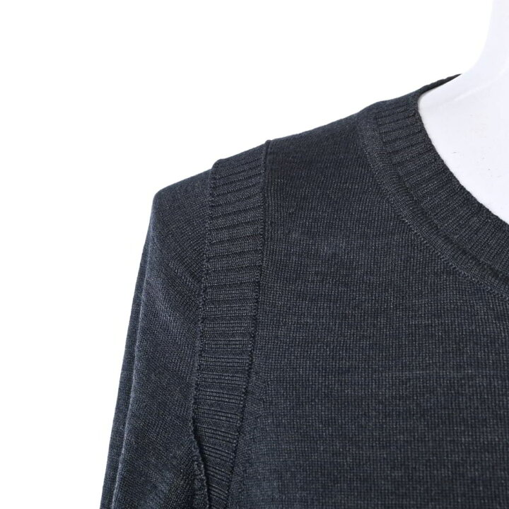 楽天市場】CHANEL P39367 シルク混 ニットワンピース 36 グレー  