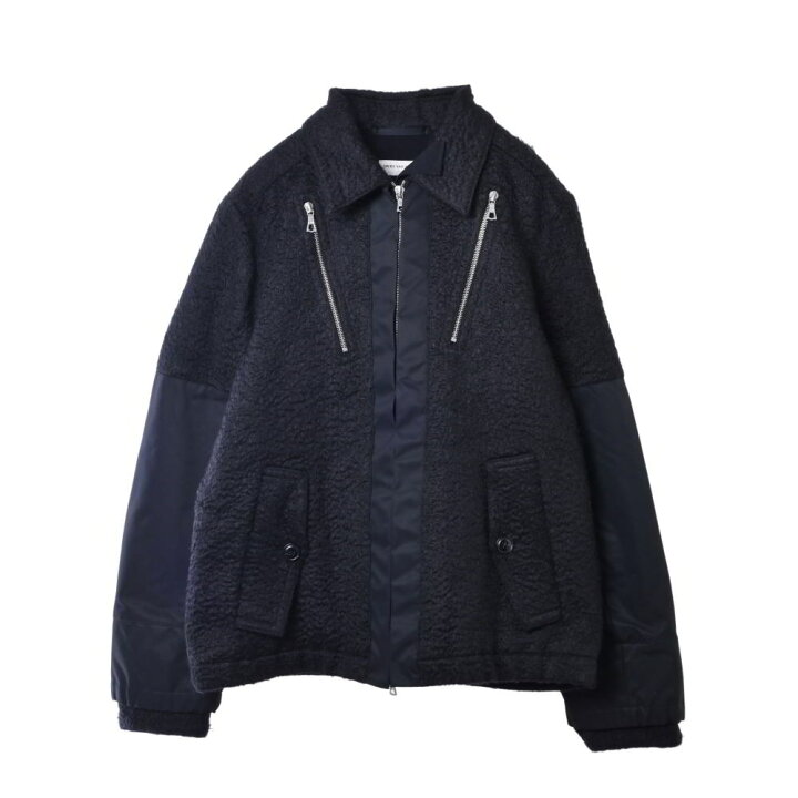 楽天市場】DRIES VAN NOTEN パーツ切替 ジップ ブルゾン S ブラック  