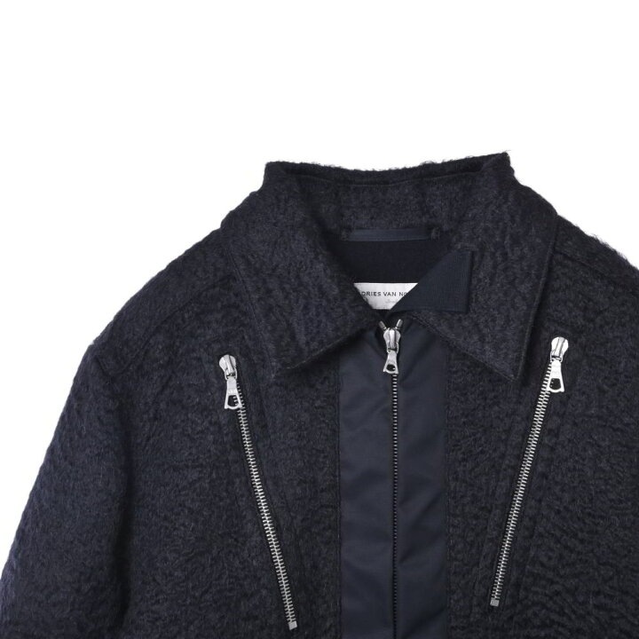 楽天市場】DRIES VAN NOTEN パーツ切替 ジップ ブルゾン S ブラック  