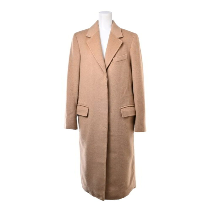 楽天市場】Max Mara キャメル 比翼 チェスターコート 38 キャメル 