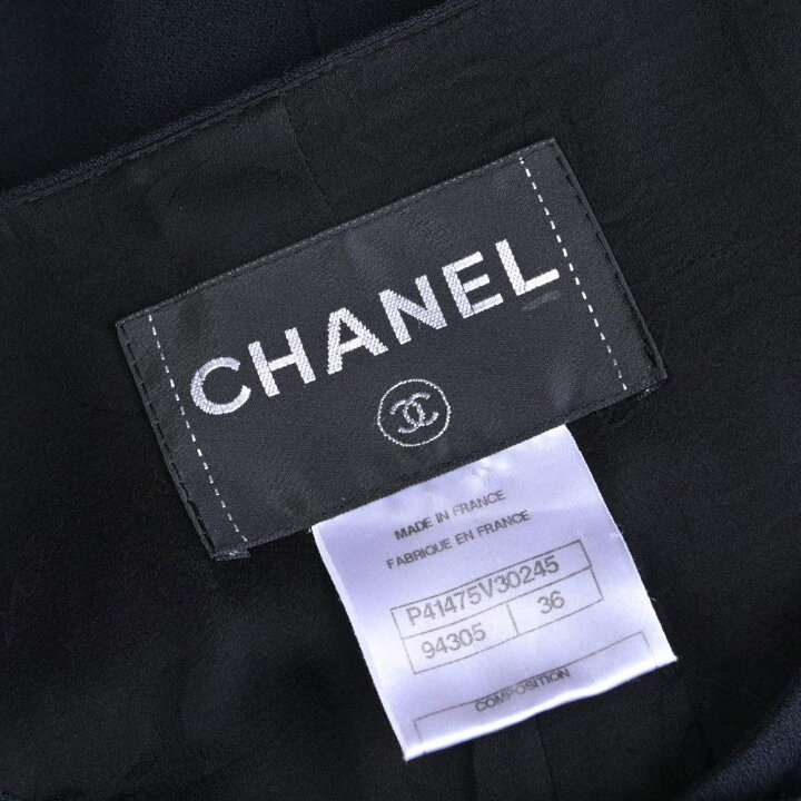 楽天市場】CHANEL フランス製 P41475 グリポアボタン ウール混 ノー  