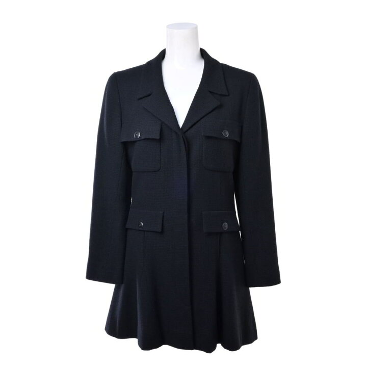 楽天市場】CHANEL フランス製 02P P19287 ウール混 ジャケット 36  