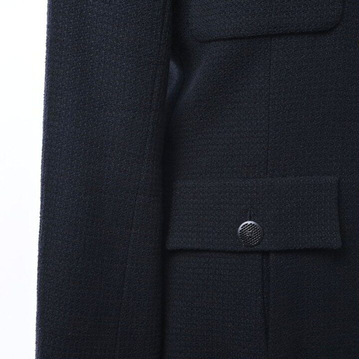 楽天市場】CHANEL フランス製 02P P19287 ウール混 ジャケット 36  