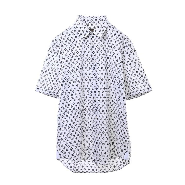 楽天市場】LOUIS VUITTON モノグラム コットン 半袖シャツ L ホワイト 
