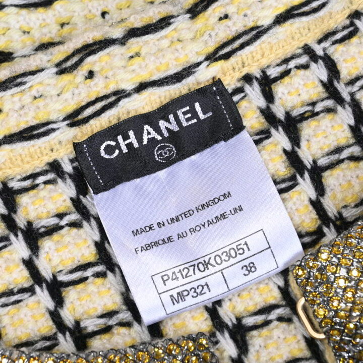 楽天市場】CHANEL 11C P41270 ランウェイ着用 ストーン装飾 カシミヤ  
