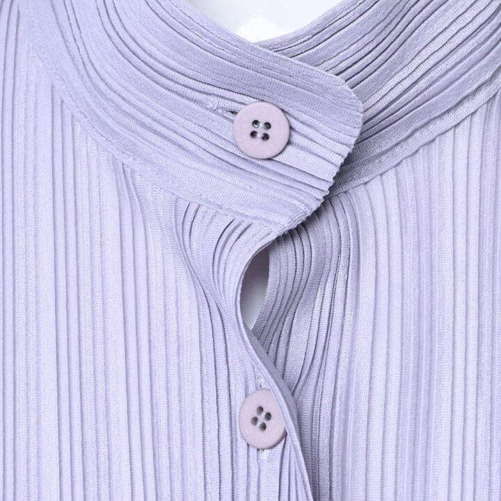 楽天市場】PLEATS PLEASE プリーツ スタンドカラー シャツ 03 グレー 