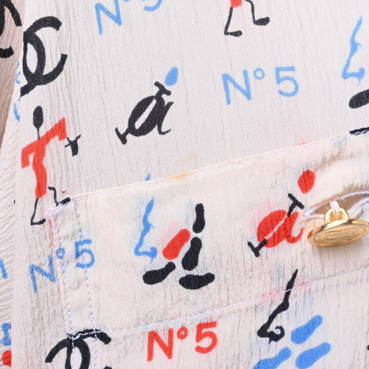 楽天市場】CHANEL ヴィンテージ シルク ココマークプリント 半袖  