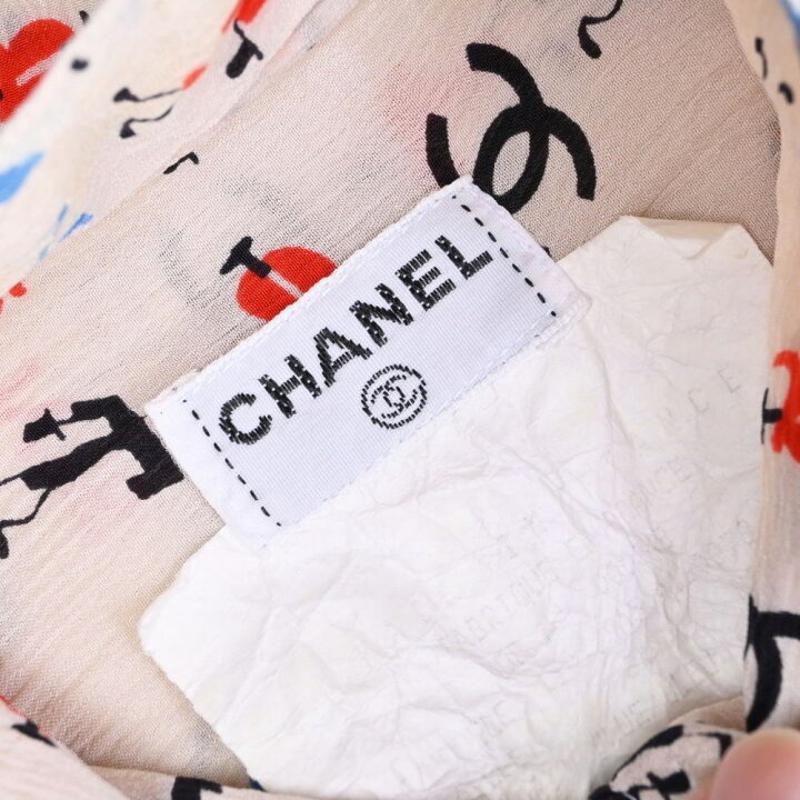 楽天市場】CHANEL ヴィンテージ シルク ココマークプリント 半袖  