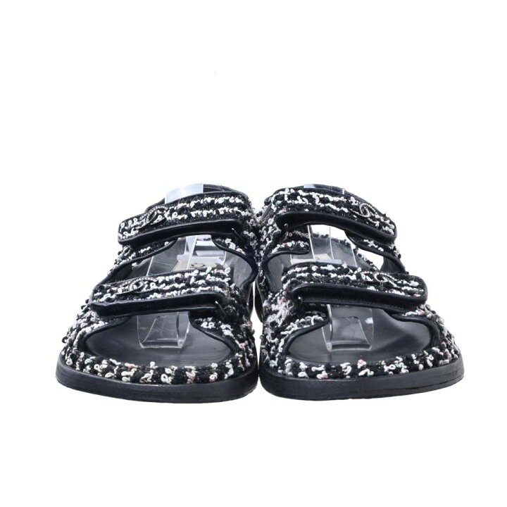 楽天市場】CHANEL G35927 ラインストーン ココマーク ツイード  