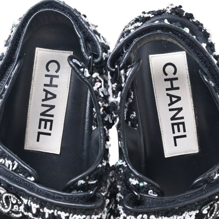 楽天市場】CHANEL G35927 ラインストーン ココマーク ツイード  