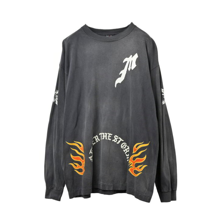 楽天市場】SAINT MICHAEL フレイムプリント ロングTシャツ XL グレー 