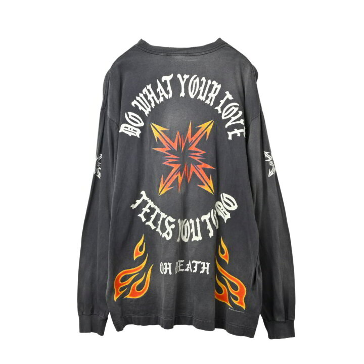 楽天市場】SAINT MICHAEL フレイムプリント ロングTシャツ XL グレー 