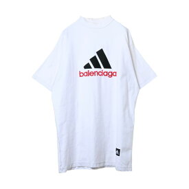 BALENCIAGA × adidas 731789 インサイドアウト Tシャツ L ホワイト バレンシアガ 【中古】
