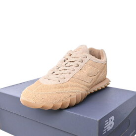 new balance × AURALEE スエード スニーカー 9.5 ブラウン ニューバランス 【中古】