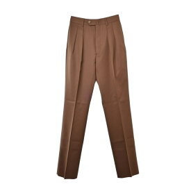 CARUSO per NEAT イタリア製 ウール混 ツータックパンツ 44 キャメル カルーゾ 【中古】