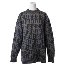 FENDI イタリア製 ヴィンテージ ズッカ ニット - ブラウン フェンディ 【中古】