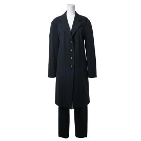 ISSEY MIYAKE 1998AW ウール セットアップ ロング ジャケット パンツ M/M ブラック イッセイミヤケ 【中古】