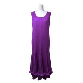 PLEATS PLEASE PP71-JH555 プリーツ ドレス ワンピース 3 パープル プリーツプリーズ 【中古】